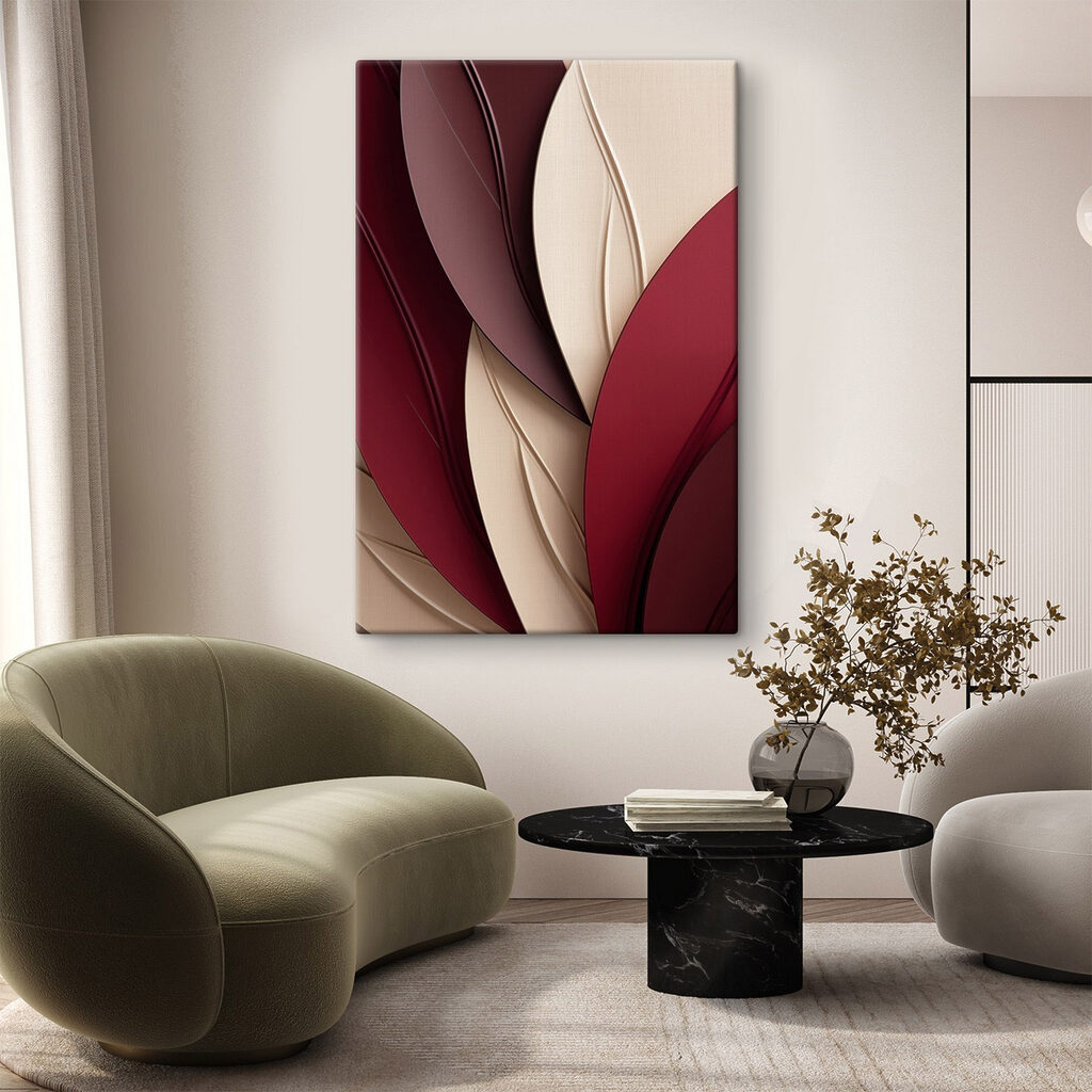 Flowing curves in warm hues Flowing curves in warm hues