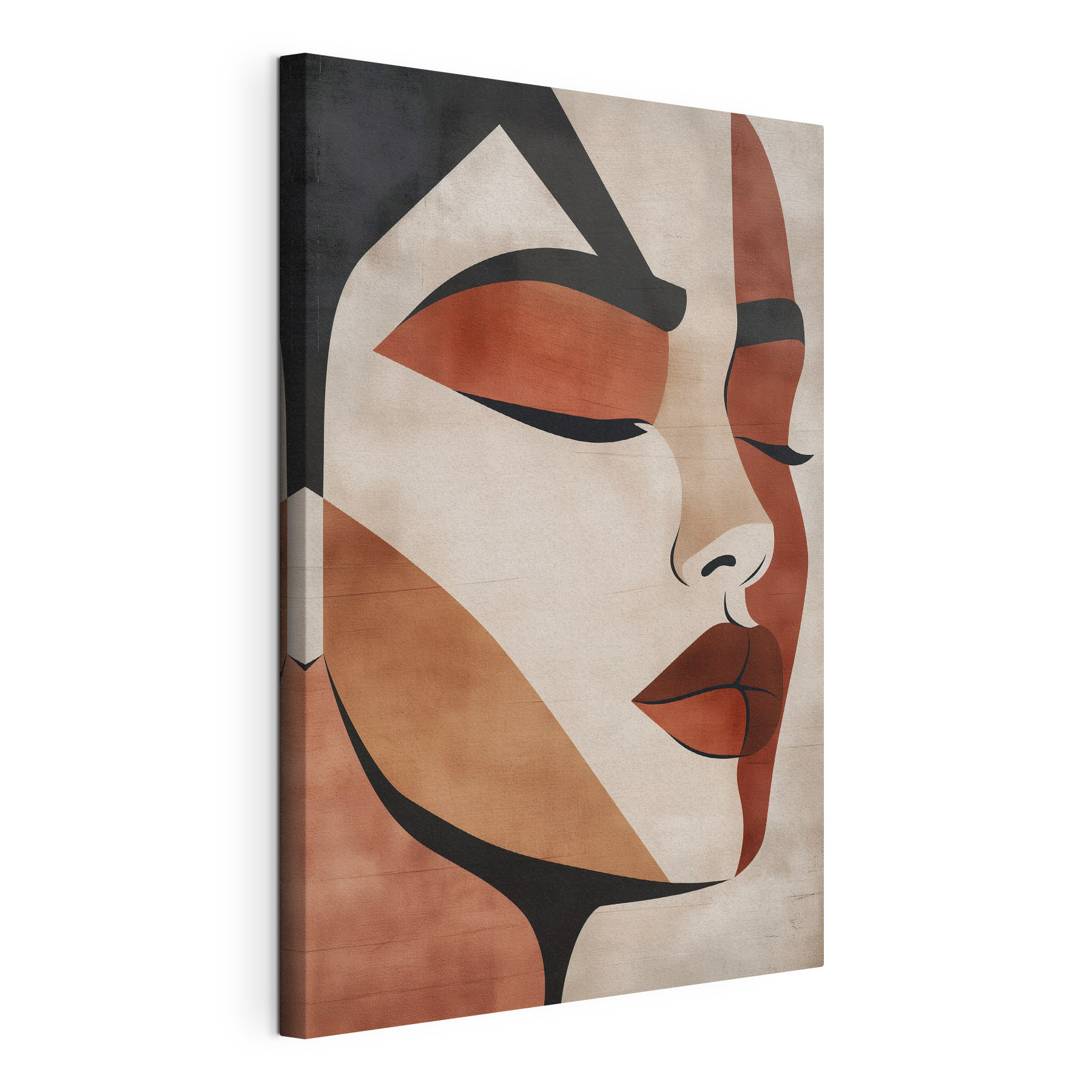 Elegant portrait with abstract features Elegant portrait with abstract features