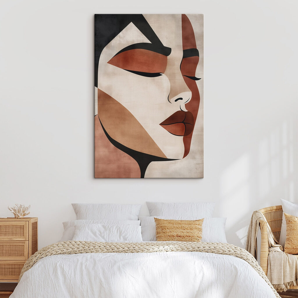 Elegant portrait with abstract features Elegant portrait with abstract features