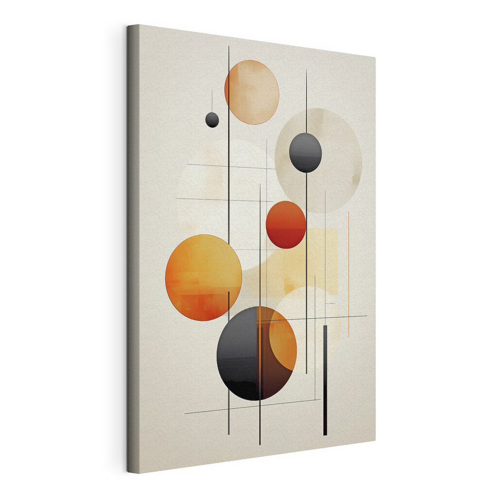 Art piece of art with circles and lines