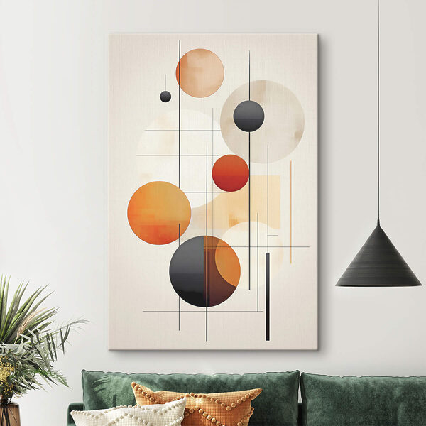 Art piece of art with circles and lines