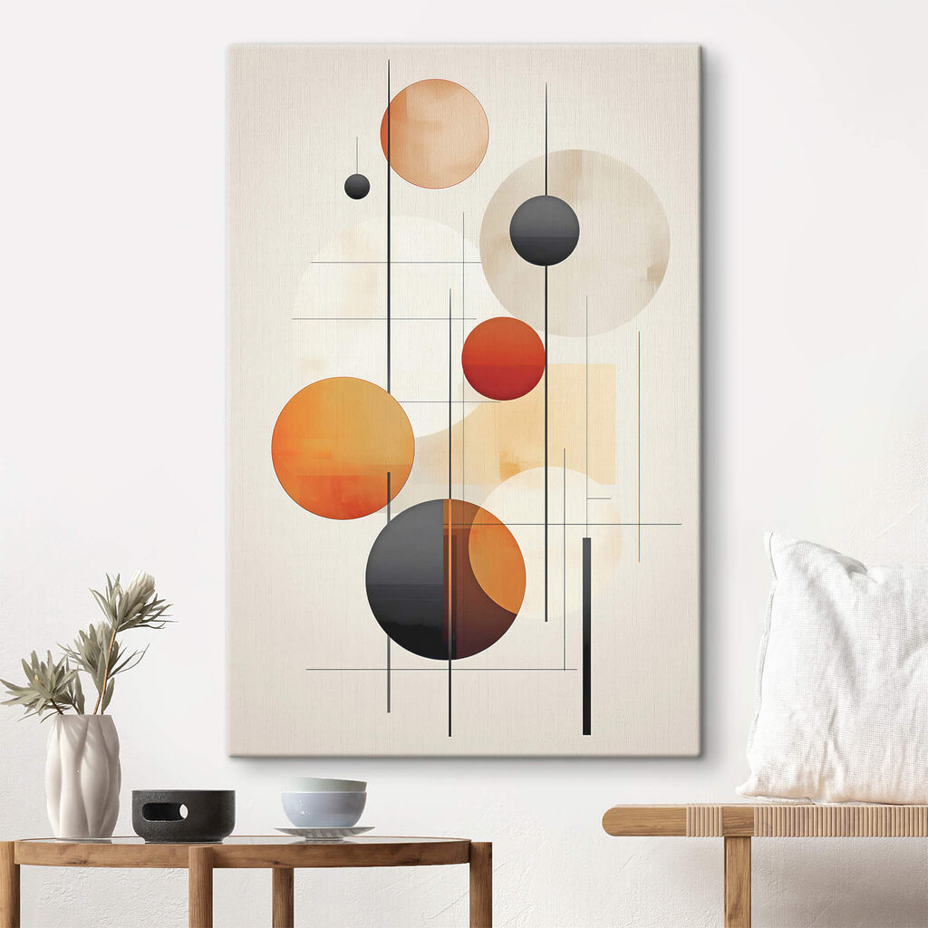 Art piece of art with circles and lines