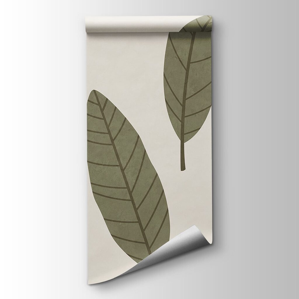 Group of leaves on a white background