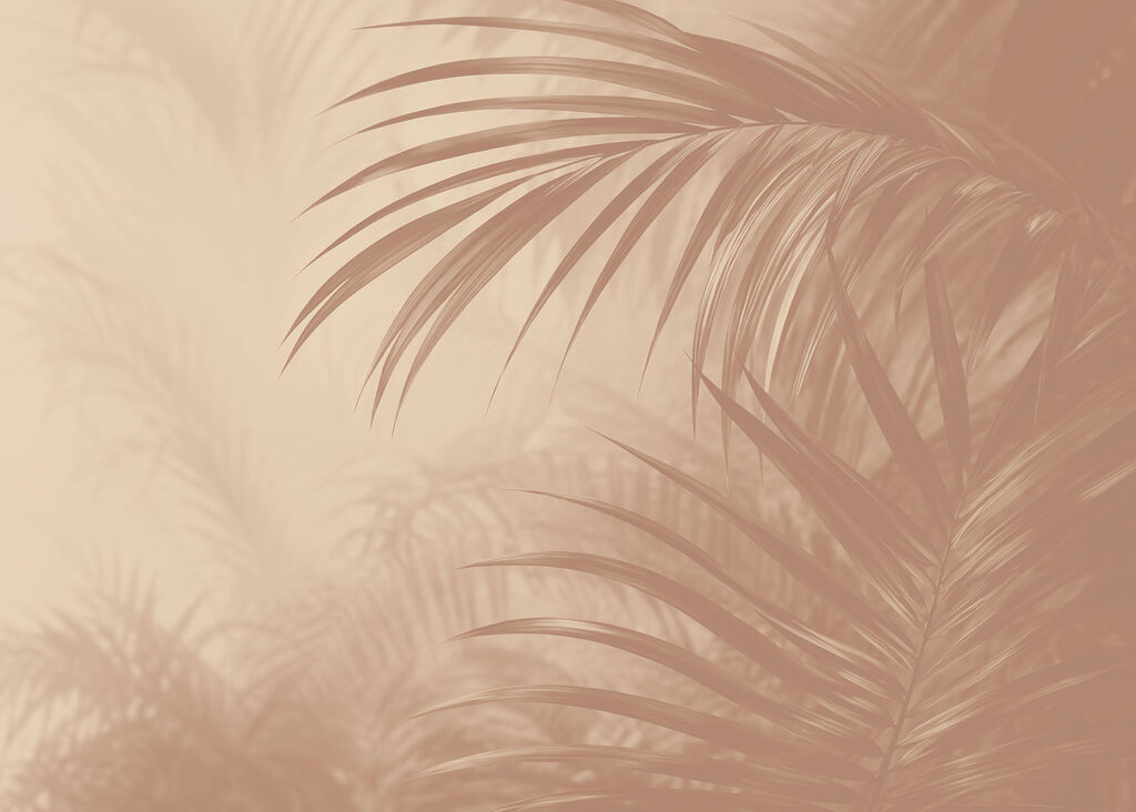 Serene palm leaf background design