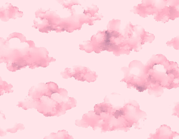 Pink clouds on a pink background