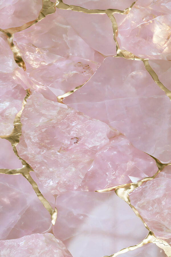 Elegant pink and gold composition