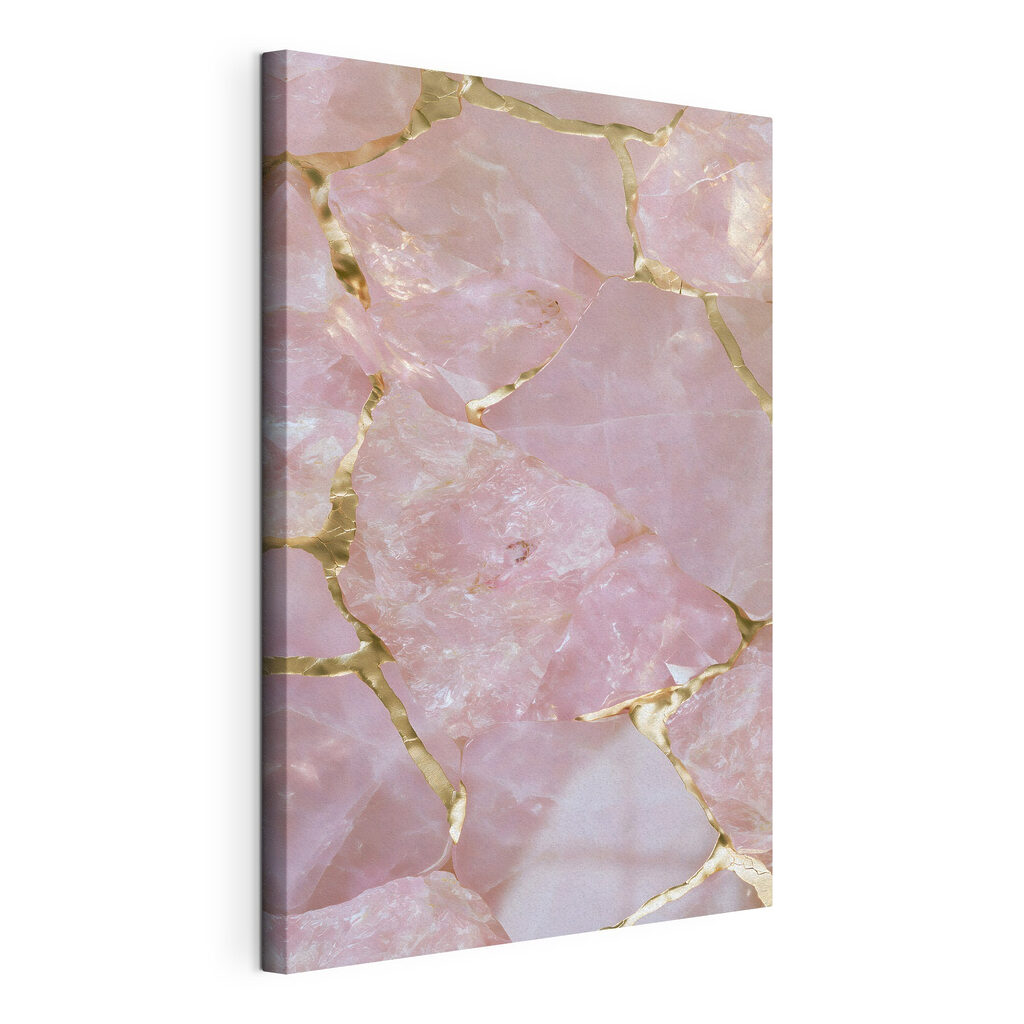 Elegant pink and gold composition