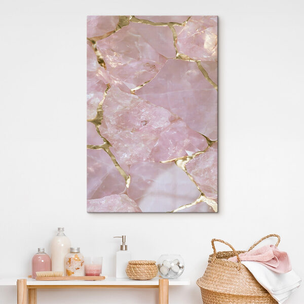 Elegant pink and gold composition