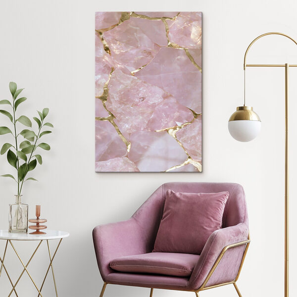 Elegant pink and gold composition