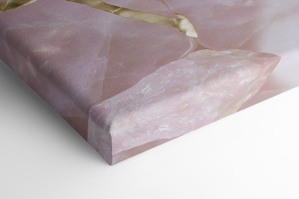 Elegant pink and gold composition