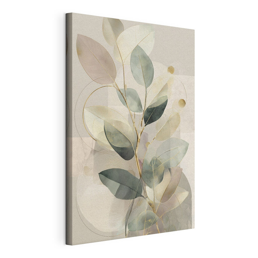Soft tones and gentle leaf patterns Soft tones and gentle leaf patterns