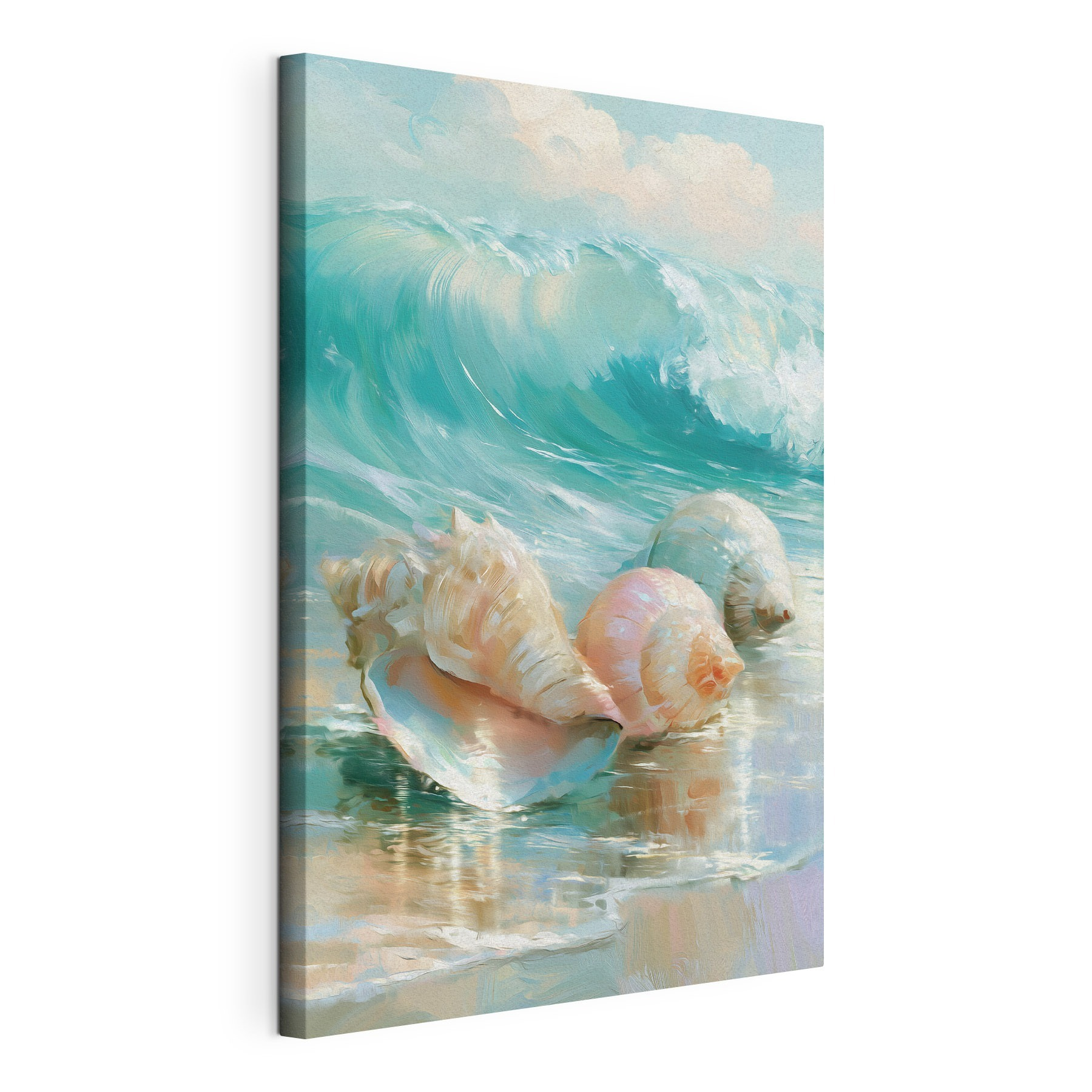 Group of seashells on a beach