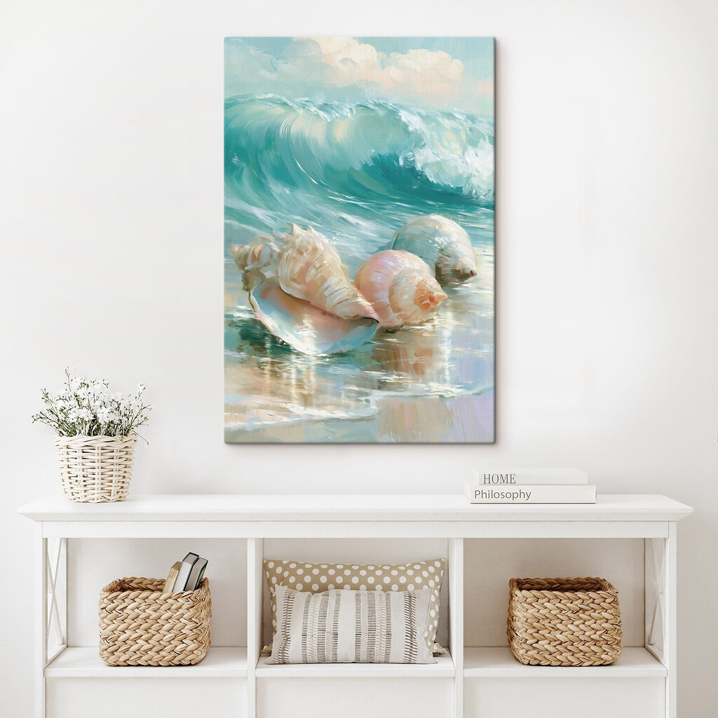Group of seashells on a beach