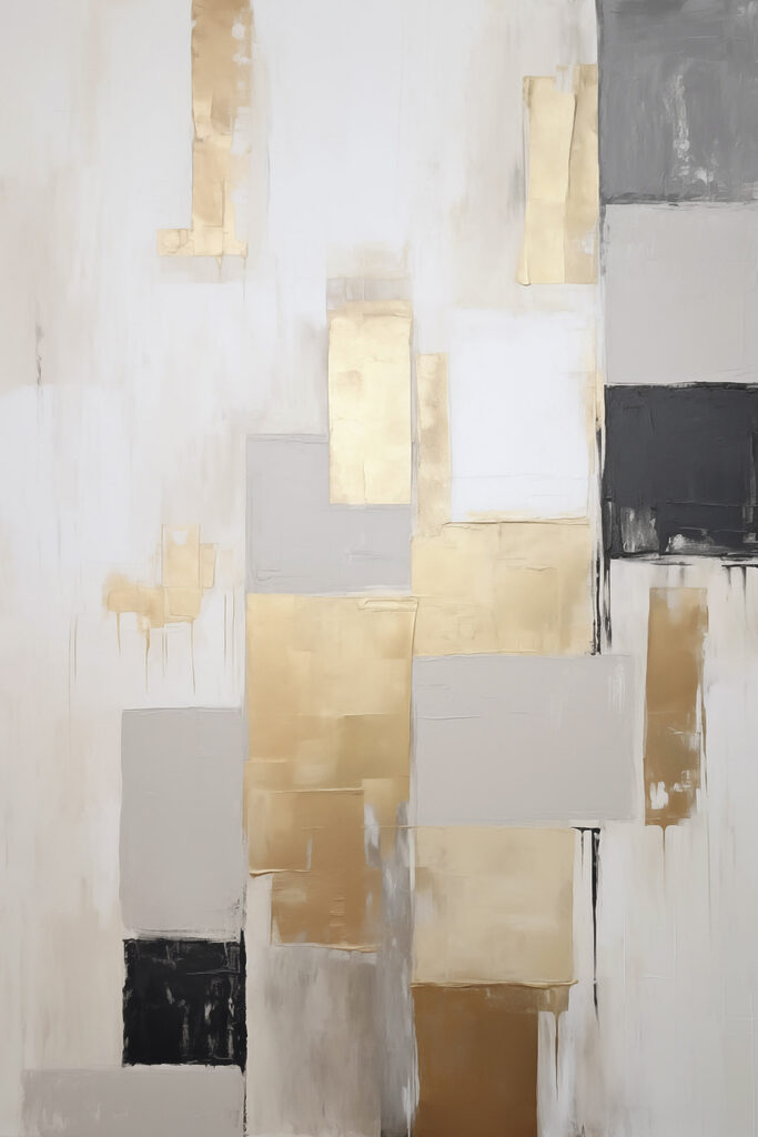 Painting of squares and rectangles