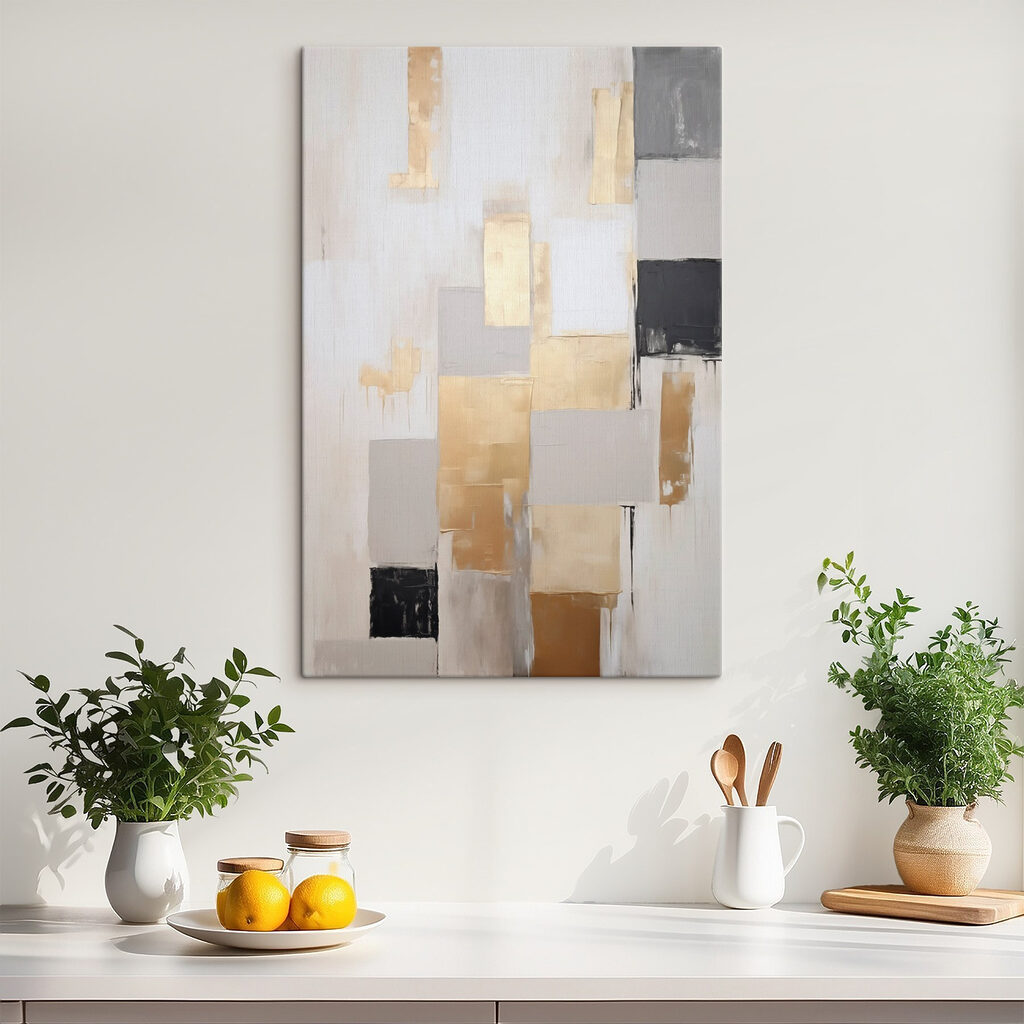 Painting of squares and rectangles
