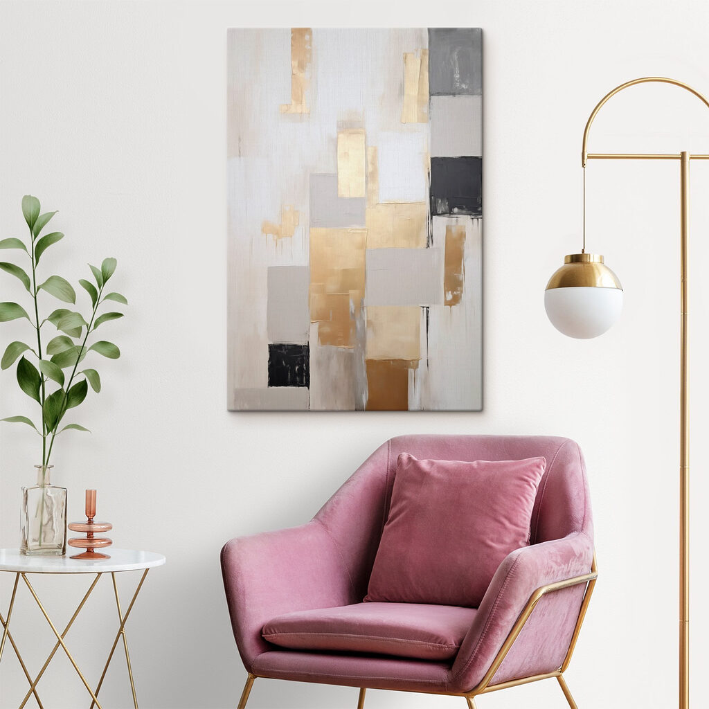 Painting of squares and rectangles