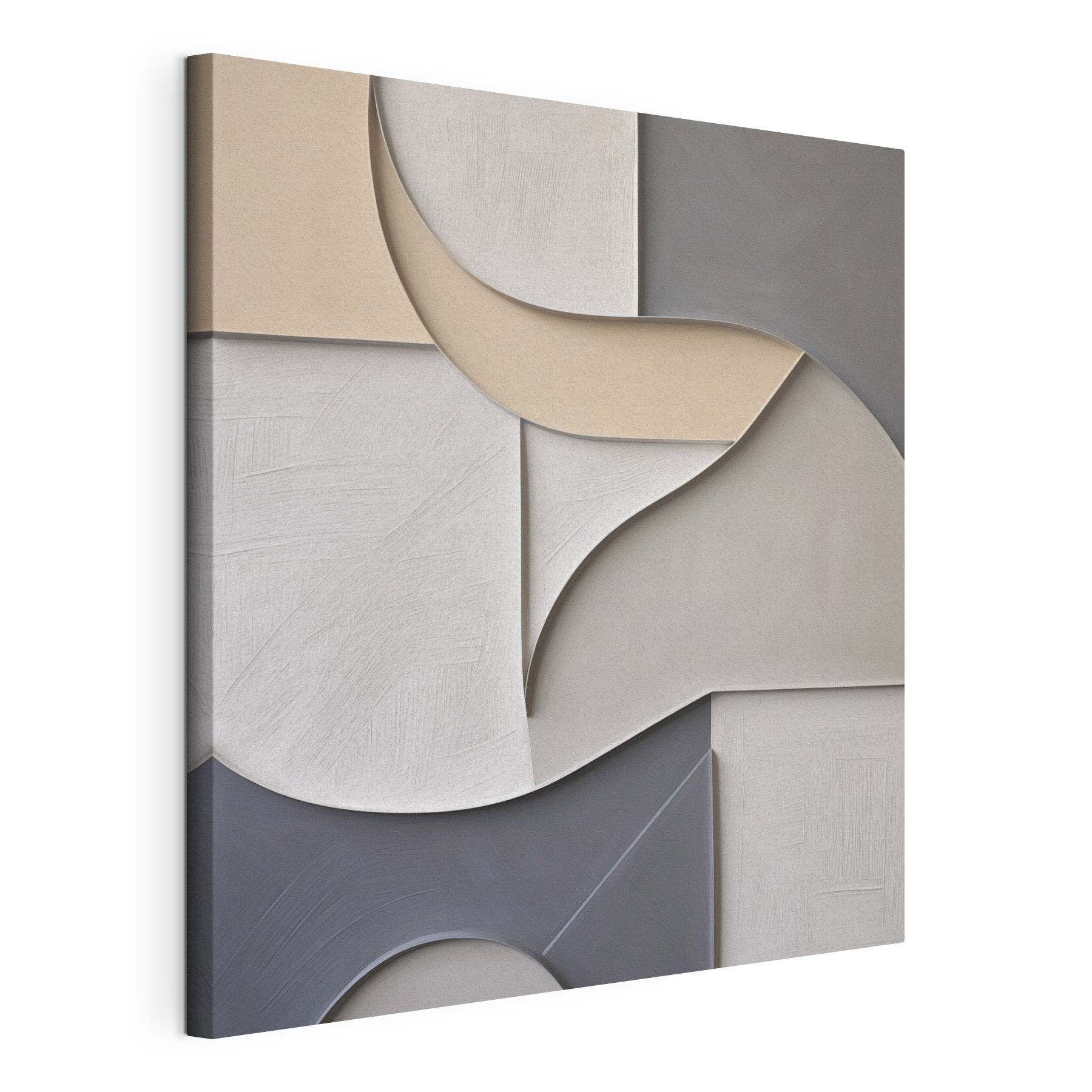 Wall art with a curved design Wall art with a curved design