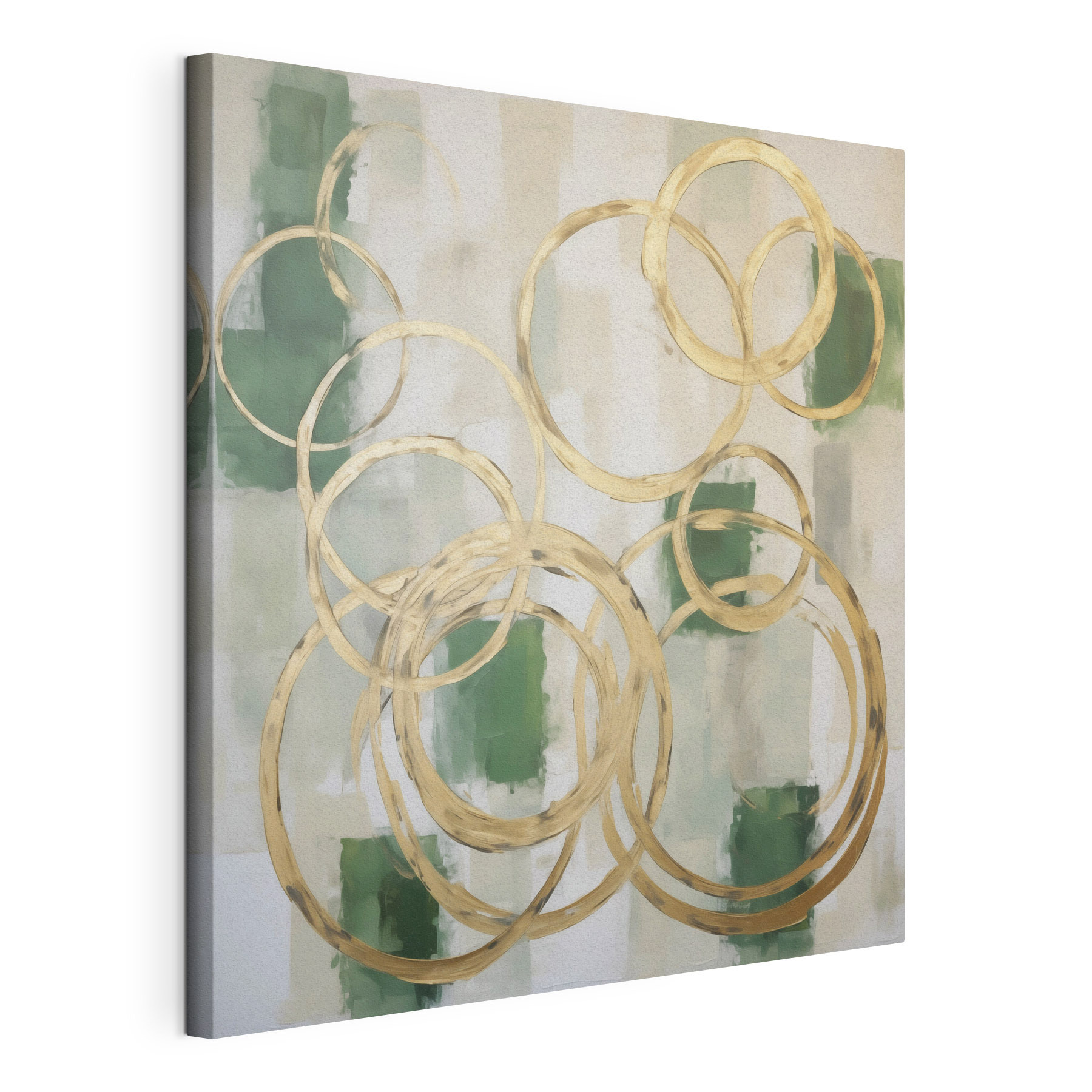 Painting of circles and squares Painting of circles and squares