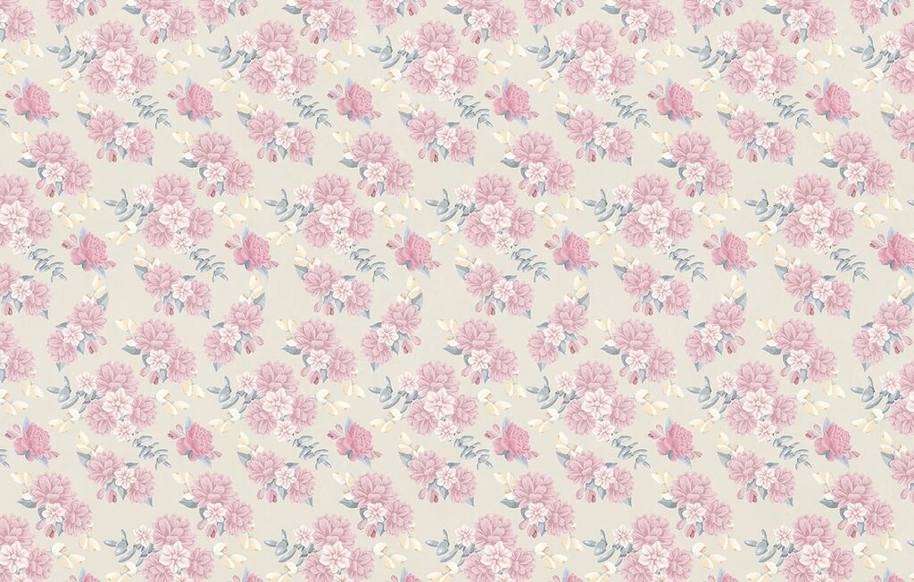Pattern of pink flowers