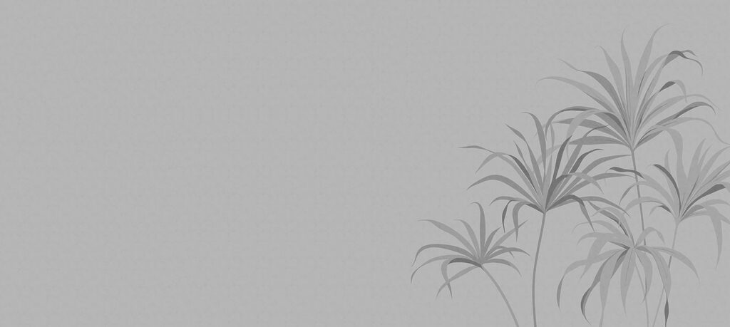 Grey background with leaves Grey background with leaves