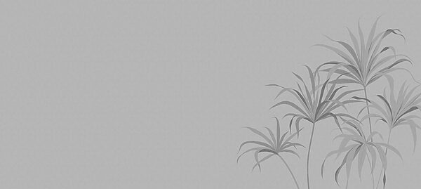 Grey background with leaves Grey background with leaves