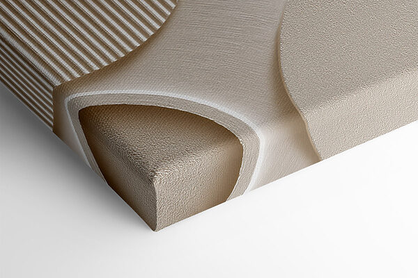 Unique shapes and patterns blend harmoniously
