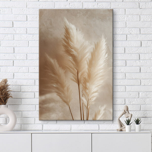Soft feathery plants in warm tones