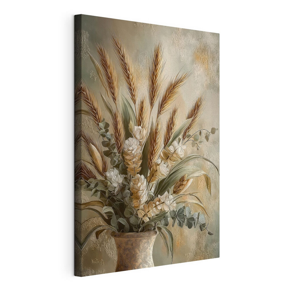 Painting of a bouquet of wheat