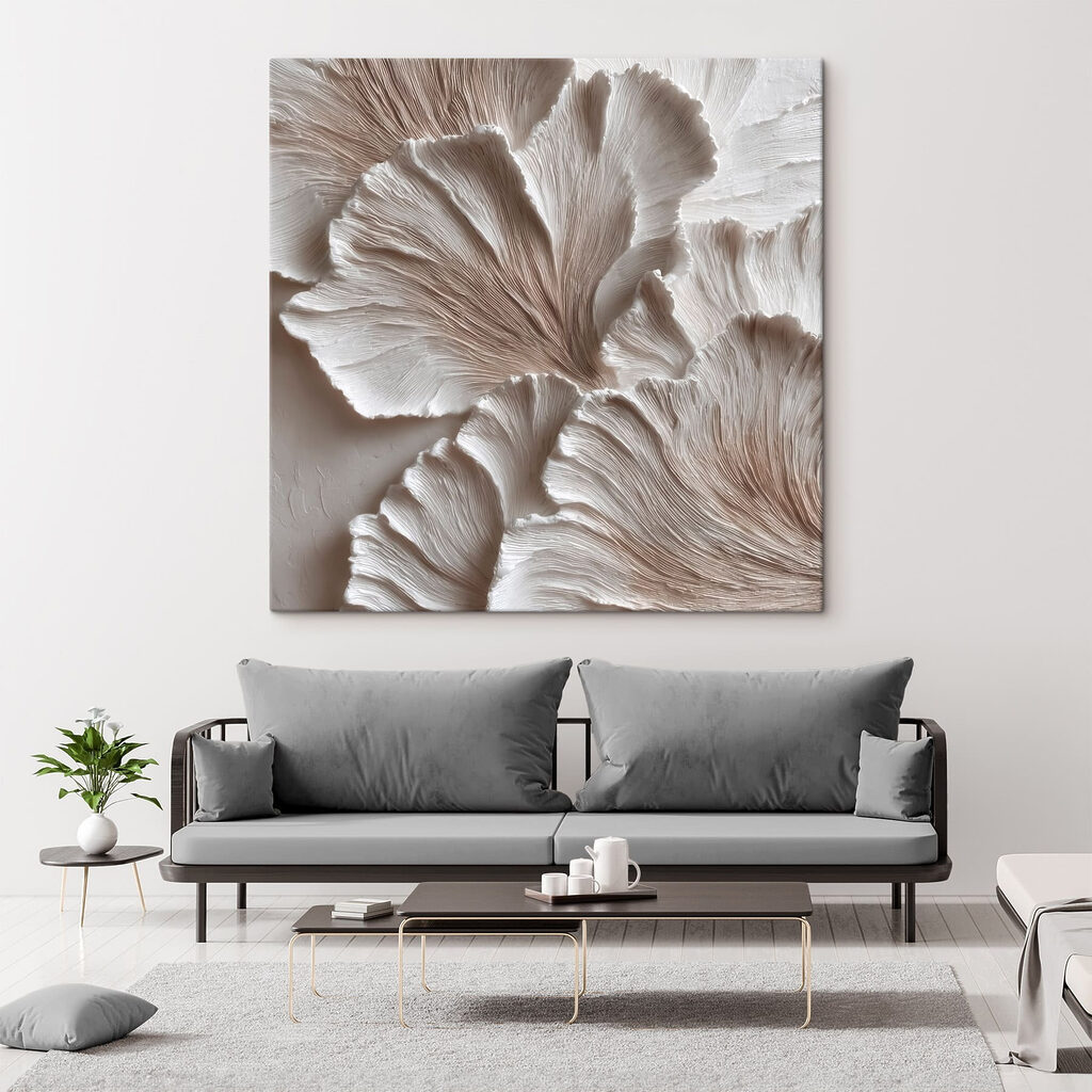 Elegant leaves in soft hues