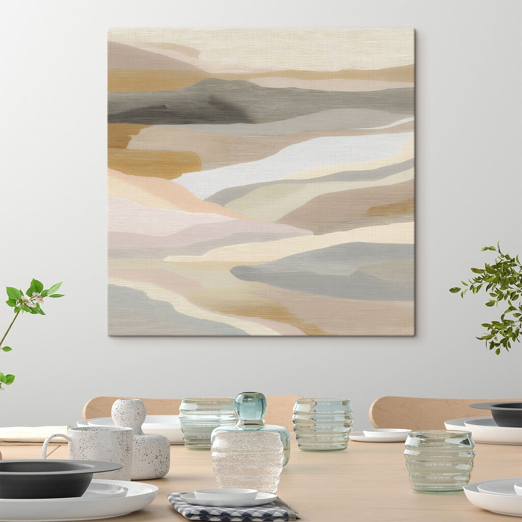 Serene landscape in soft hues
