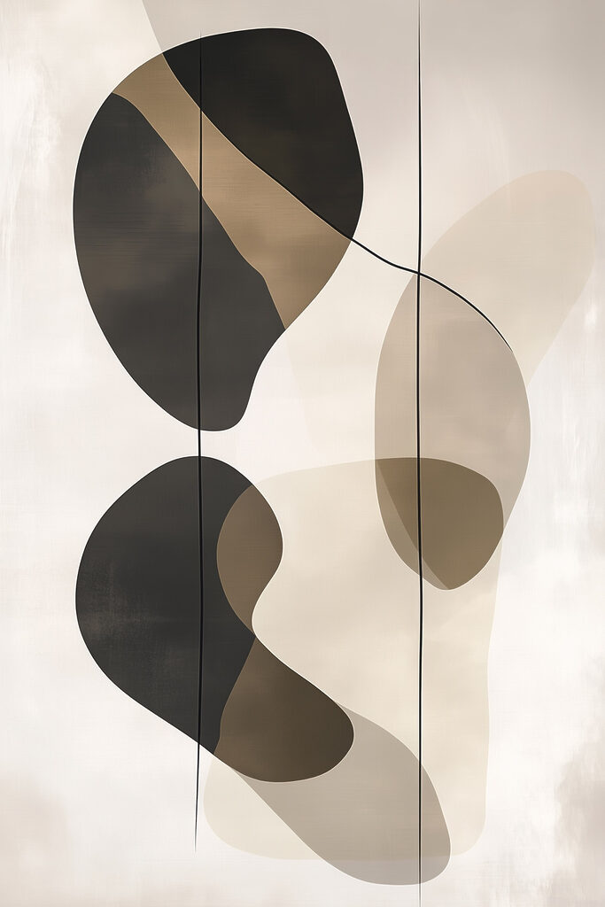 Black and brown art piece