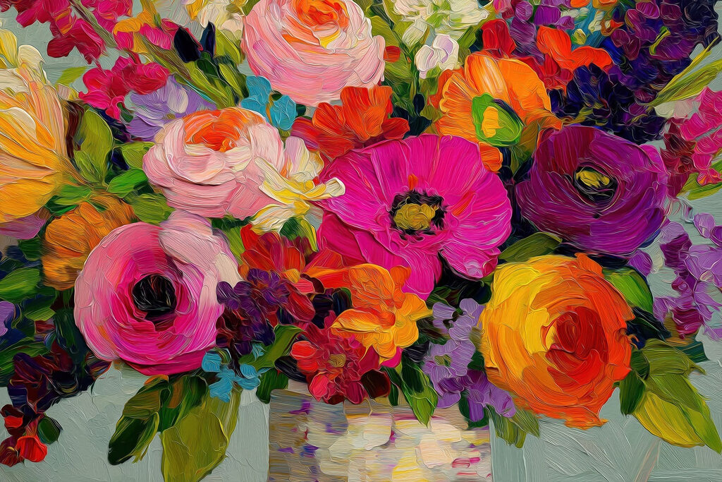 Vibrant bouquet bursting with colors Vibrant bouquet bursting with colors
