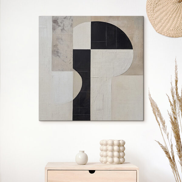 Black and white geometrical design Black and white geometrical design