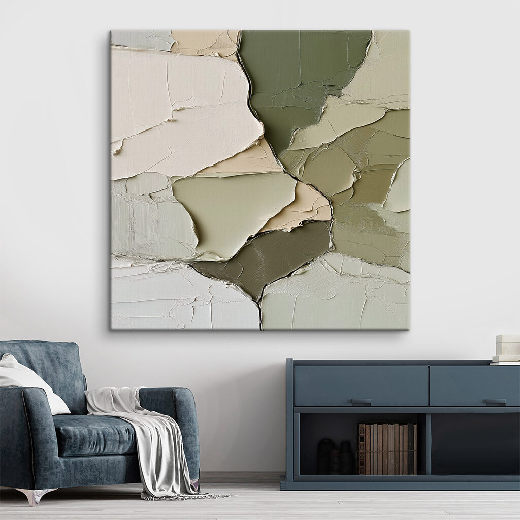 Artful layers of soft colors
