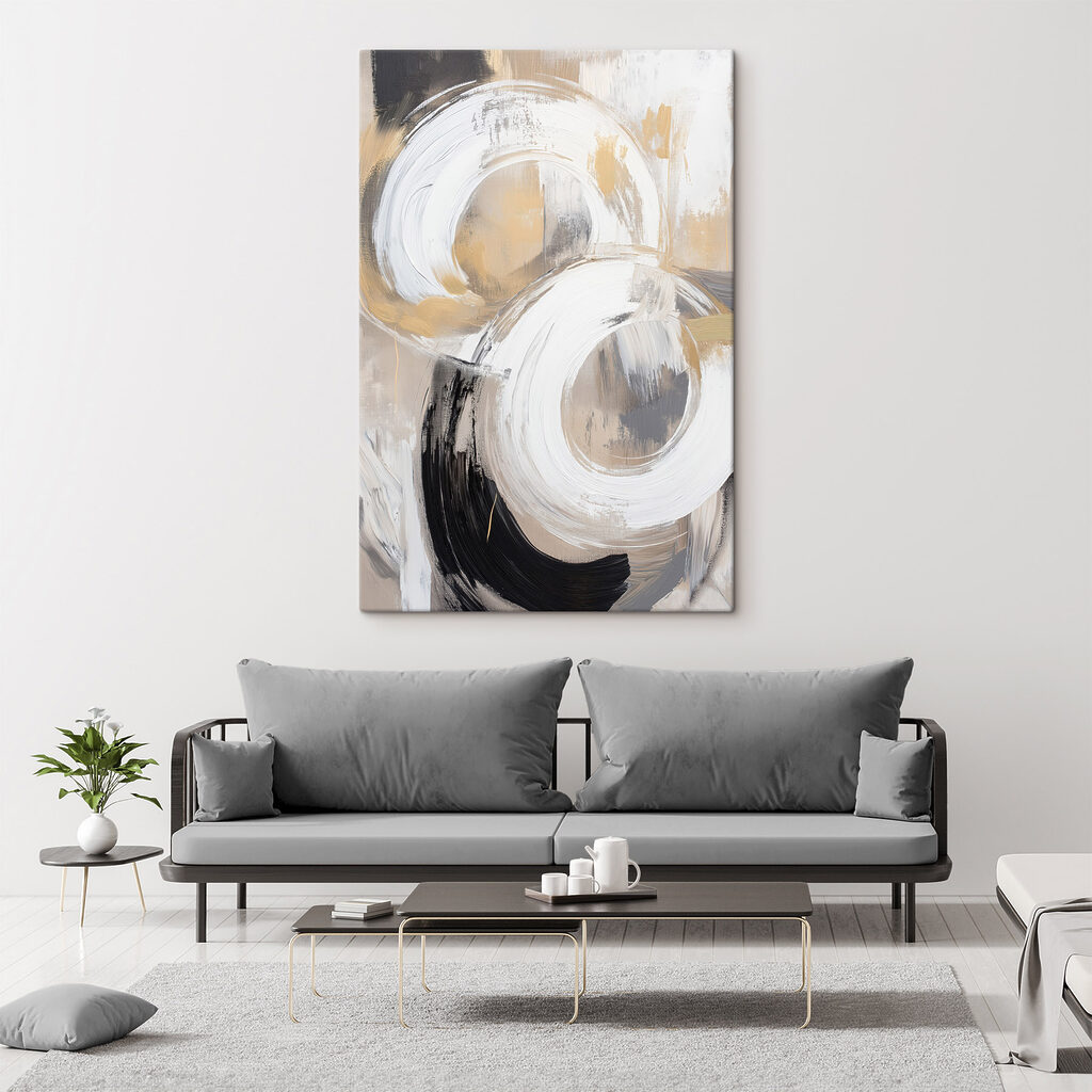 Painting of circles and dots Painting of circles and dots