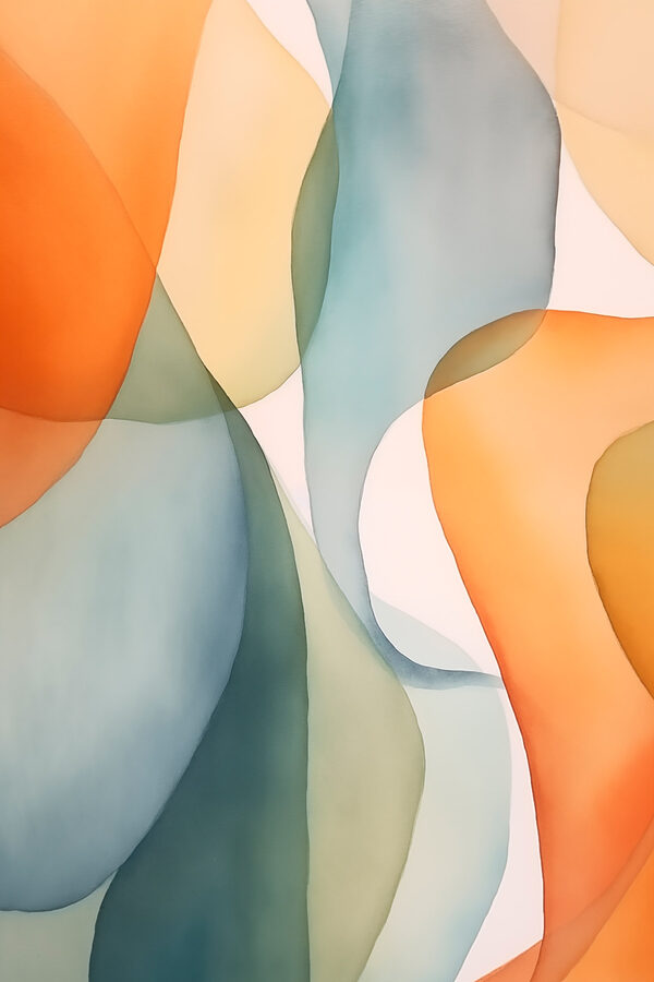 Colorful art with curved lines Colorful art with curved lines
