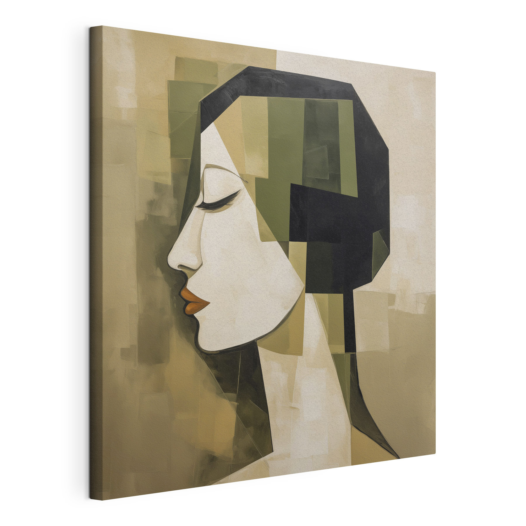 Painting of a woman's face