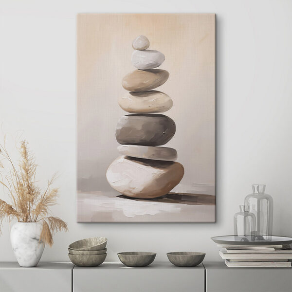 Stack of rocks on a table Stack of rocks on a table