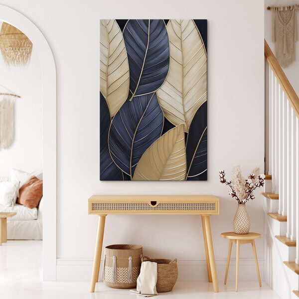 Elegant leaves in harmonious colors