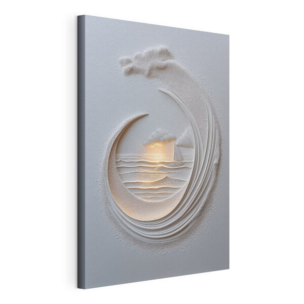 White paper cut out of a boat and a ship White paper cut out of a boat and a ship