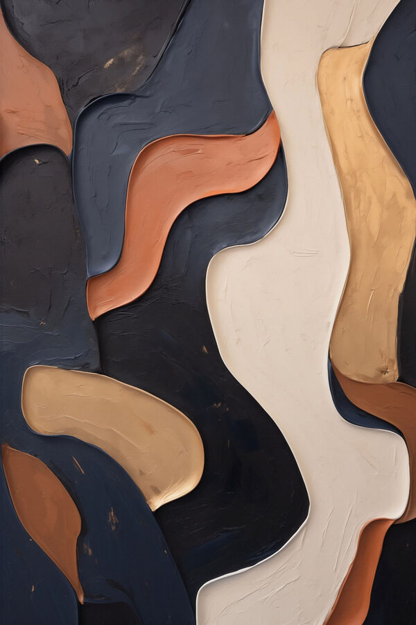 Flowing Colors in Abstract Design