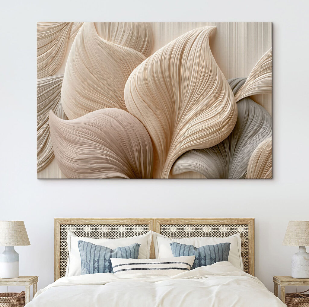Flowing shapes in soft neutrals Flowing shapes in soft neutrals