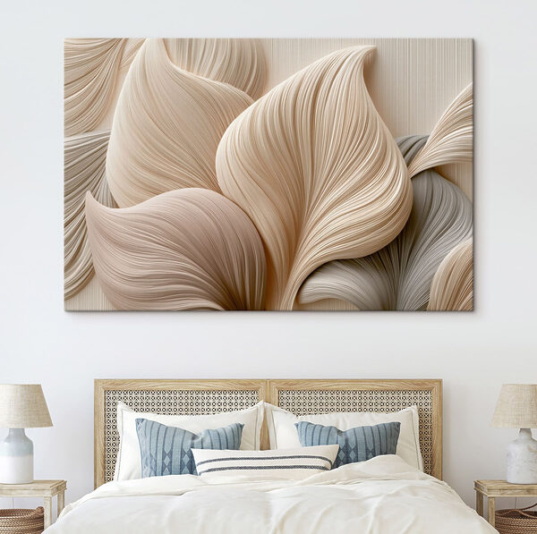 Flowing shapes in soft neutrals Flowing shapes in soft neutrals