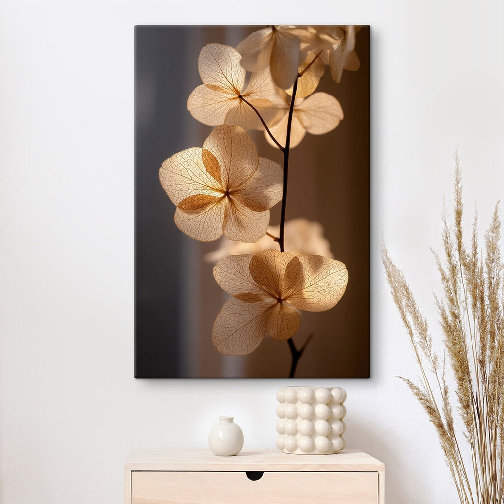 Delicate petals catching soft light