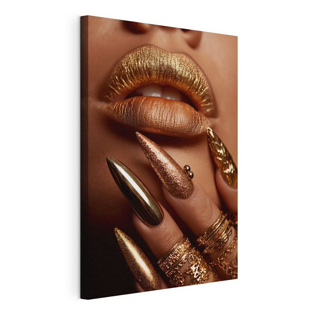 Glamorous nails and lips ensemble Glamorous nails and lips ensemble