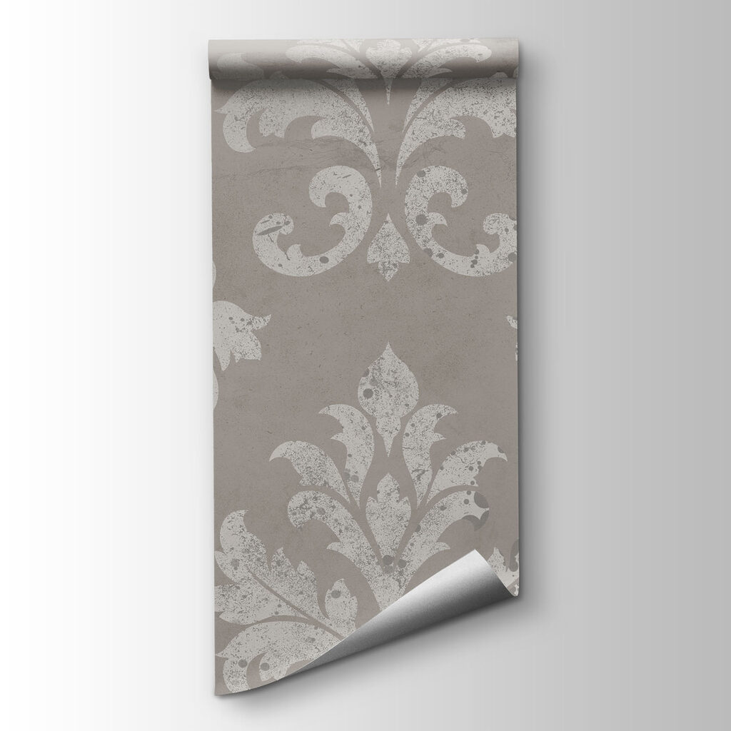 Wallpaper with white fleur-de-lis Wallpaper with white fleur-de-lis