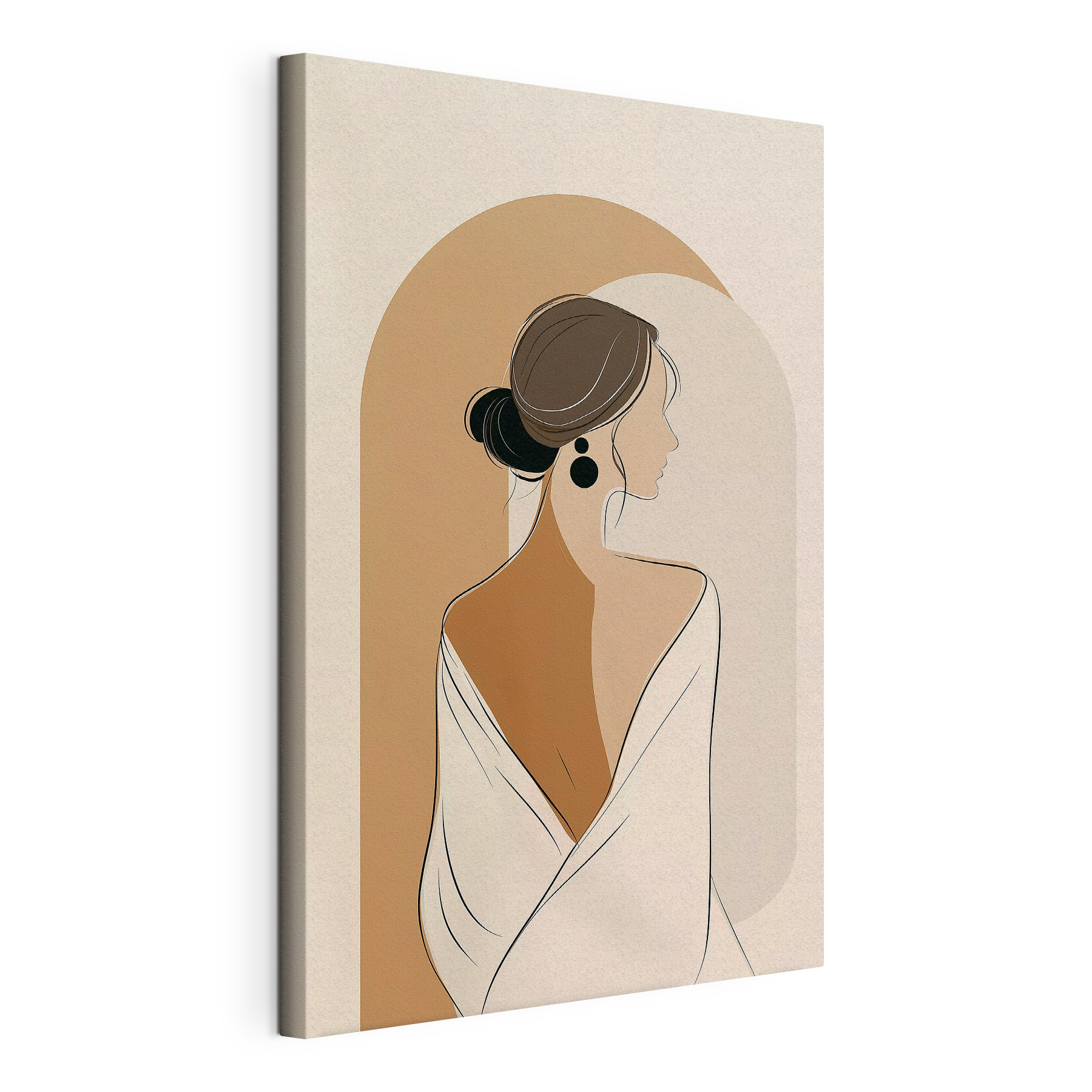 Woman with a white towel Woman with a white towel