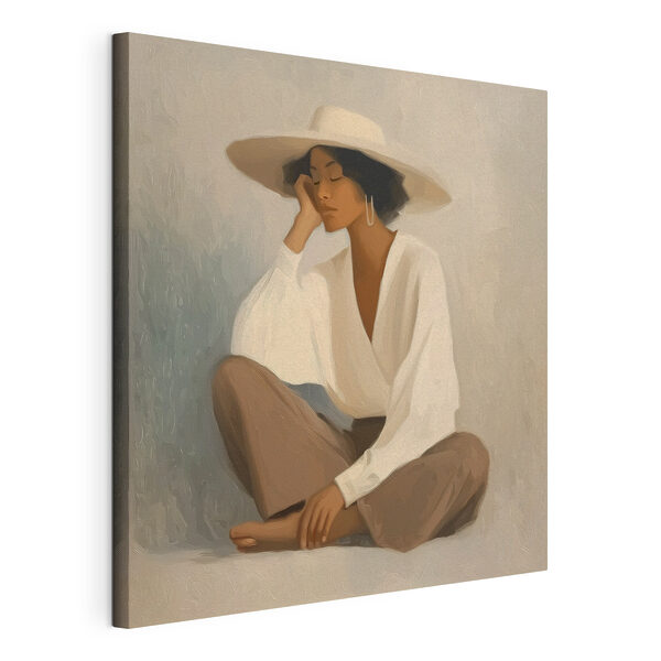 Obraz Žena sedící na podlaze (Katalogové číslo: s50108) Obraz Obraz Žena sedící na podlaze (Katalogové číslo: s50108)