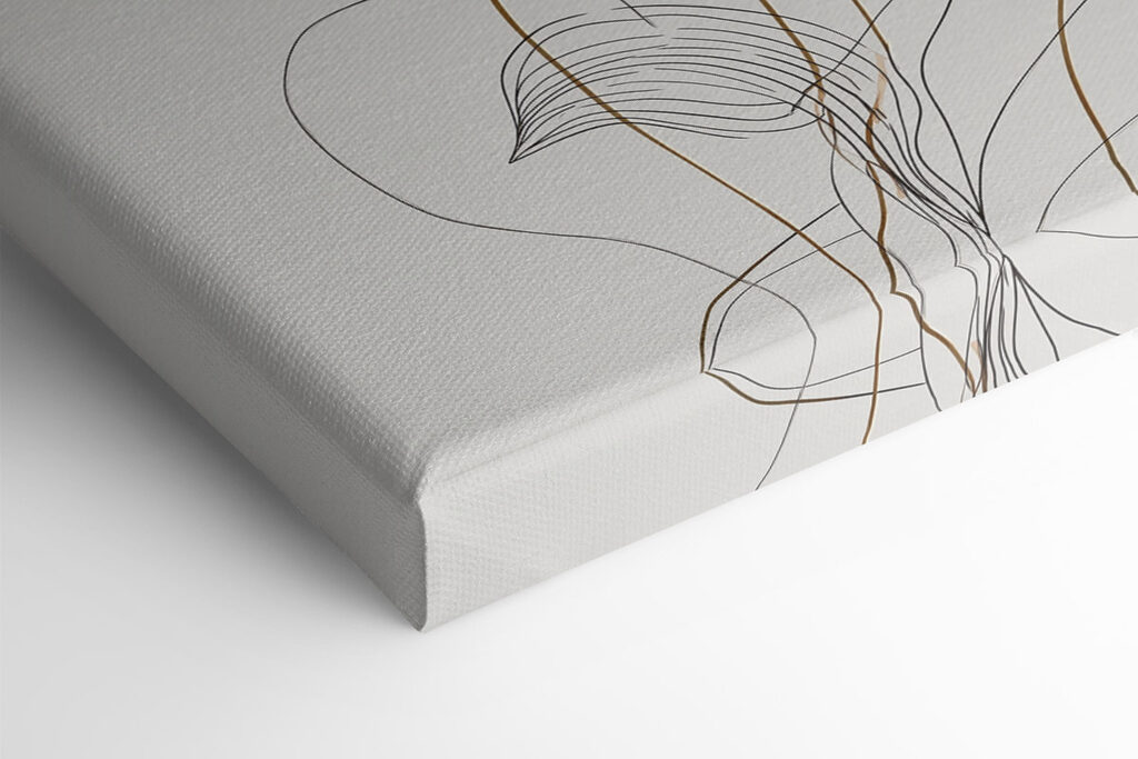 Ethereal floral line art design