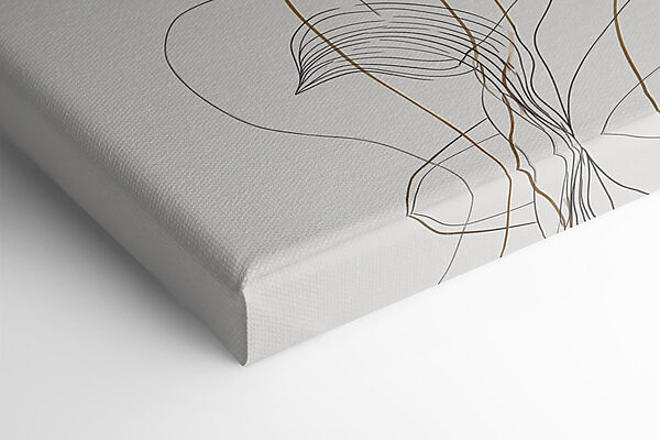 Ethereal floral line art design